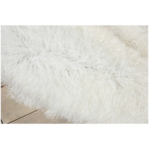 Nourison 7&6x22 x 9&6x22 Kathy Ireland Studio Pearl Shag Rectangle Area Rug