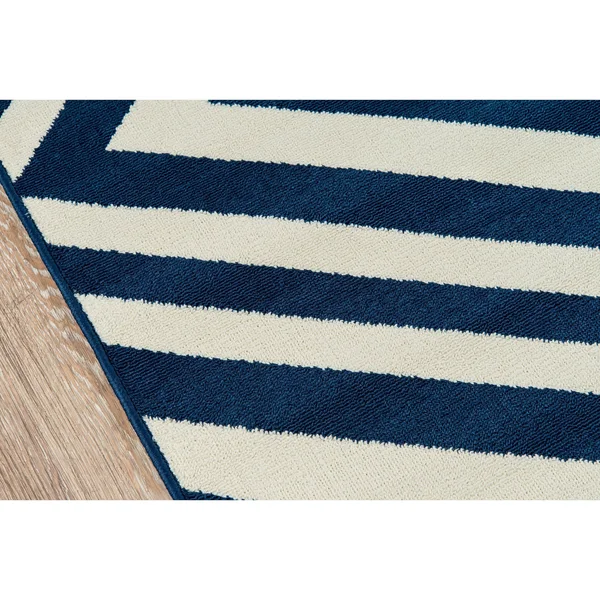 Momeni Baja Area Rug - Navy, 6&7x22 x 9&6x22