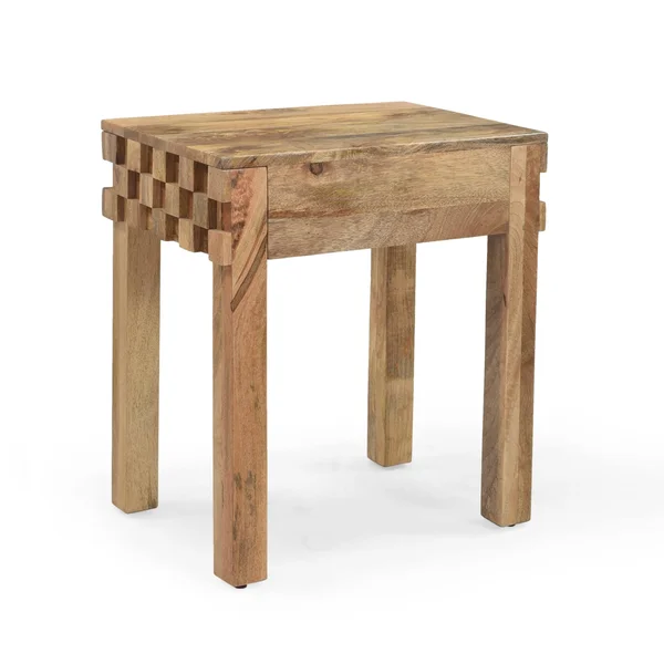 Gentilly Modern Handcrafted Mango Wood End Table by Christopher Knight Home - 22.00x22 W x 16.00x22 D x 24.50x22 H (Natural)