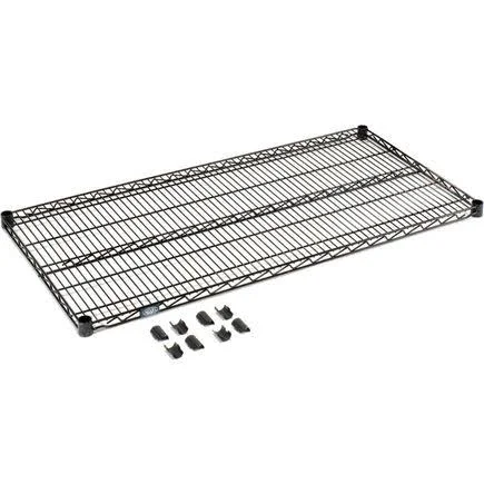 Nexel S2172B Black Epoxy Wire Shelf 72x22W x 21x22D 711086