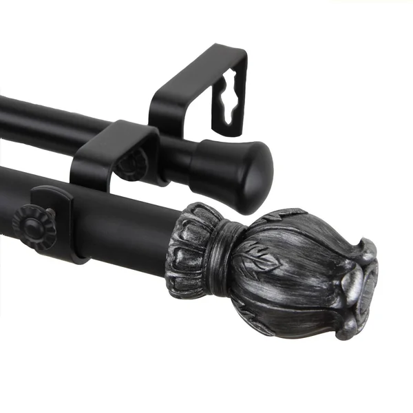Rod Desyne Regent Double Curtain Rod, Black