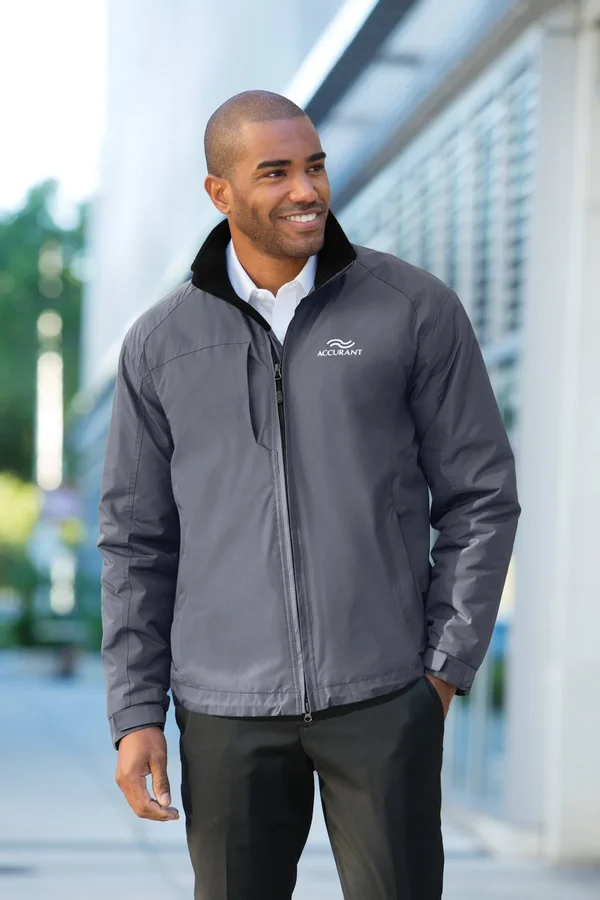 Port Authority J354 Challenger II Jacket - Steel Grey/True Black - XL