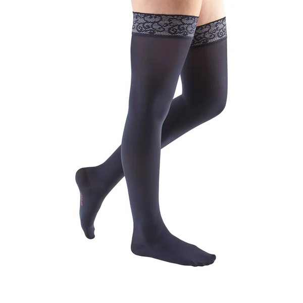 Mediven Comfort - 20-30 mmHg, Thigh High w/ Lace Top-Band, Closed Toe Wheat, IV