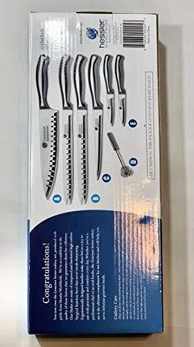 Hessler Worldwide Gourmet Series Surgical Stainless Steel Cutlery 7 PC Knife Set