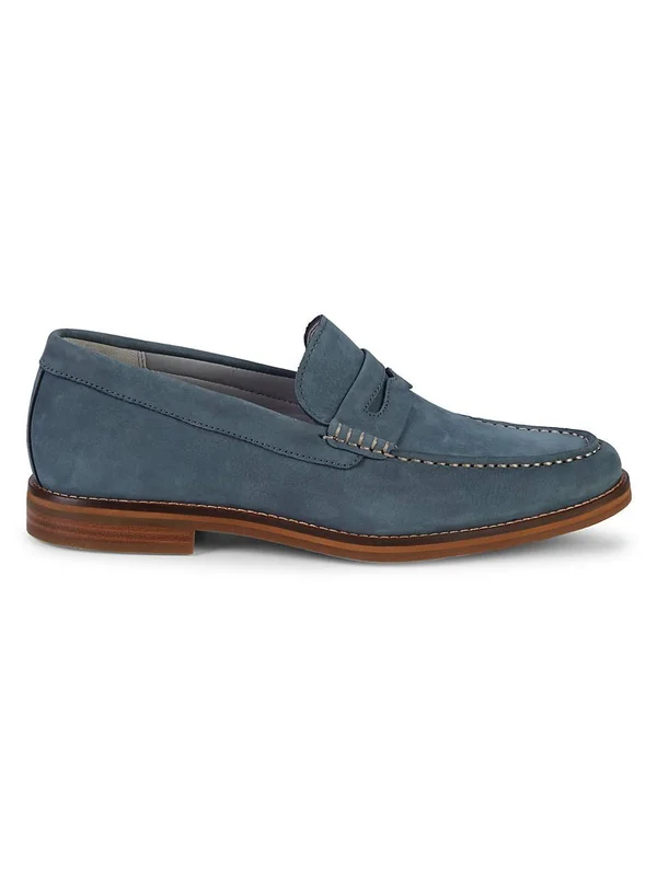 Sperry Gold Cup Exeter Suede Tassel Penny Loafers US 9.5, Blue