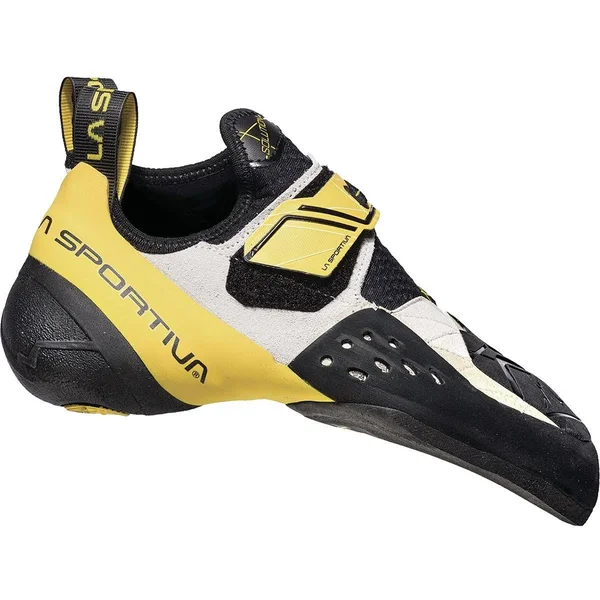 La Sportiva Men's Solution Climbing Shoe - 44.5 - White - Yellow