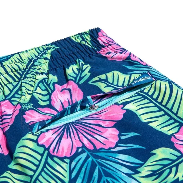 Men's Chubbies Tropicadas 7-Inch Swim Trunks, Size Medium - Blue