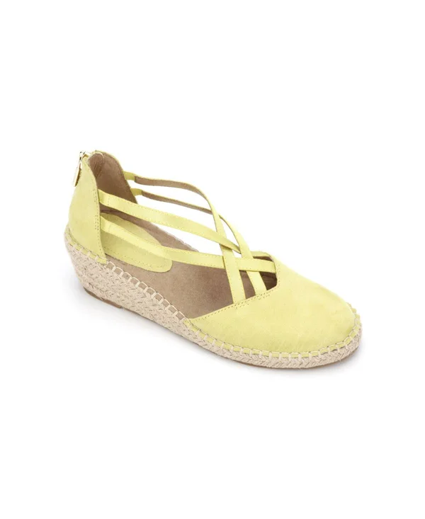 Kenneth Cole Reaction Clo Elastic Wedge 6.5 Women's Lemon