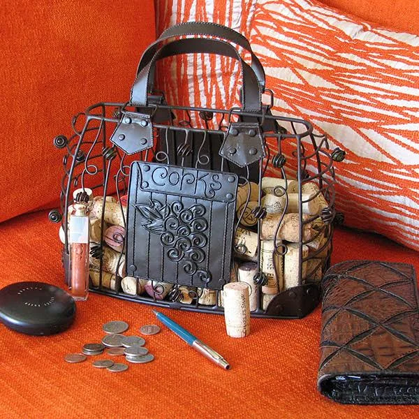 Epic Products Cork Cage Hand Bag - 10-Inch