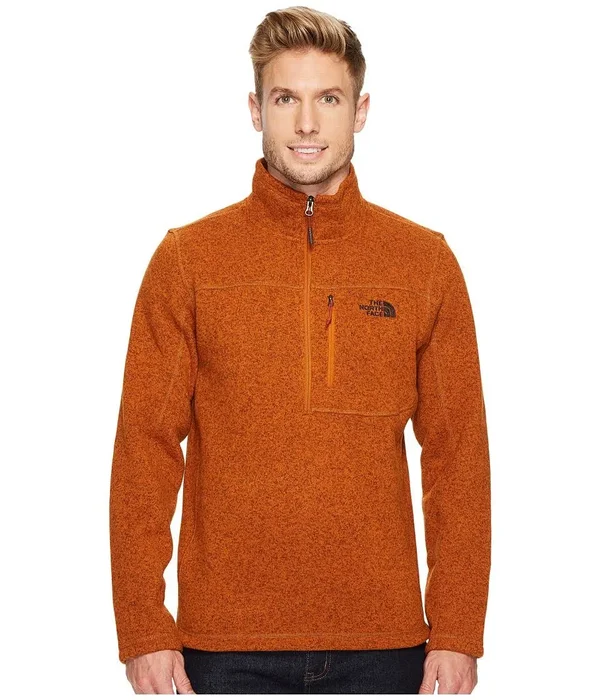 The North Face Gordon Lyons 1/4 Zip Jacket - Men's Autumnal Orange Heather - L