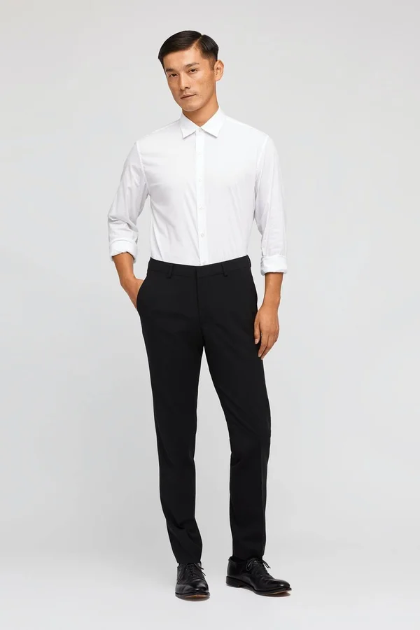 Bonobos Italian Stretch Wool Dress Pants - Black - Casual Pants