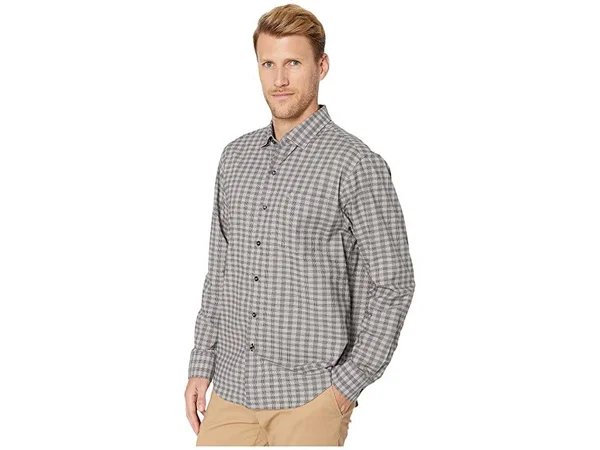 Tommy Bahama Men's Newport Coast Cimarron Check IslandZone Shirt - Bala Shark - Size L