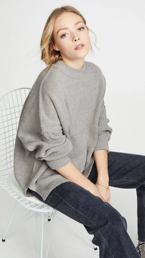 Easy Street Tunic by Free People - Heather Grey, L