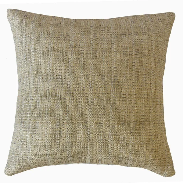 Porch & den Eaker Woven Decorative Throw Pillow - Khaki - 12 x 18 - Rectangle