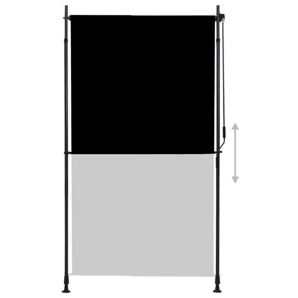 vidaXL Outdoor Roller Blind 47.2x22x106.3x22 Anthracite