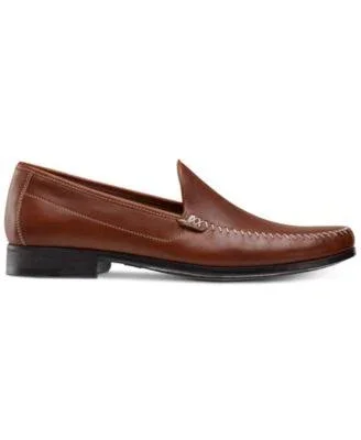 Johnston & Murphy Men's Cresswell Whipstitch Venetian Loafers - Cognac