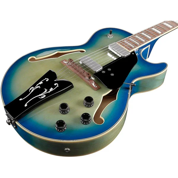Ibanez GB10EMJBB George Benson Electric Guitar (Jet Blue Burst)