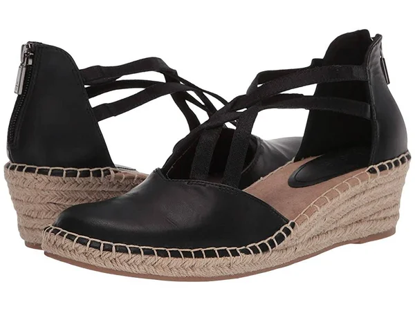 Kenneth Cole Reaction Clo Elastic Wedge 7 Women's Black