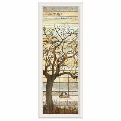 'And Tthen I Met You' by Marla Rae - Picture Frame Painting Print on Paper Red Barrel Studio Format: White Framed
