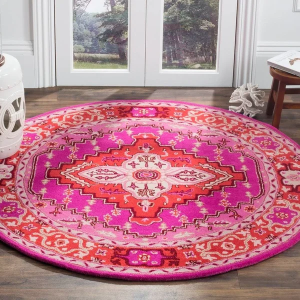 Safavieh 2&-6x22 x 4& Bellagio BLG545A Red Pink Ivory Rug