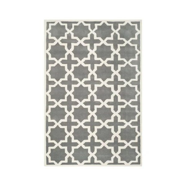 Safavieh Chatham CHT732D Dark Grey, Ivory Rug 2&3x22 x 11& Runner