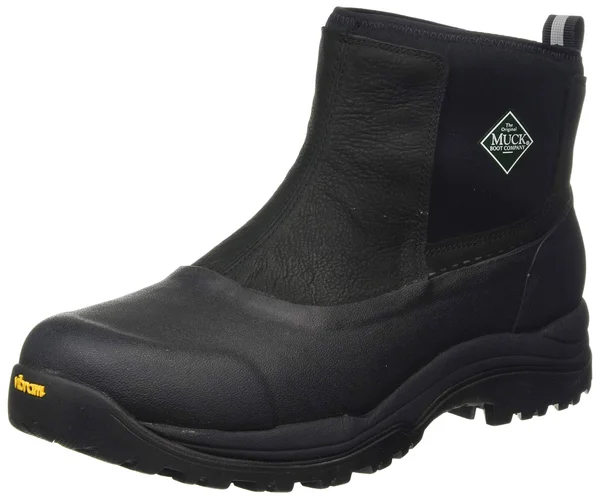 Muck Boot Men's Arctic Outpost Pull on Ankle Ag Boots - Black, 15