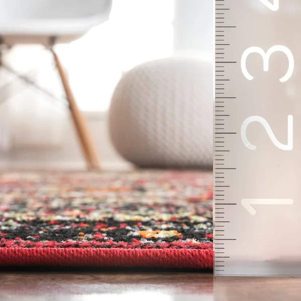 nuLOOM Medieval Randy Indoor/Outdoor Area Rug, 6& 7x22 x 9&, Red