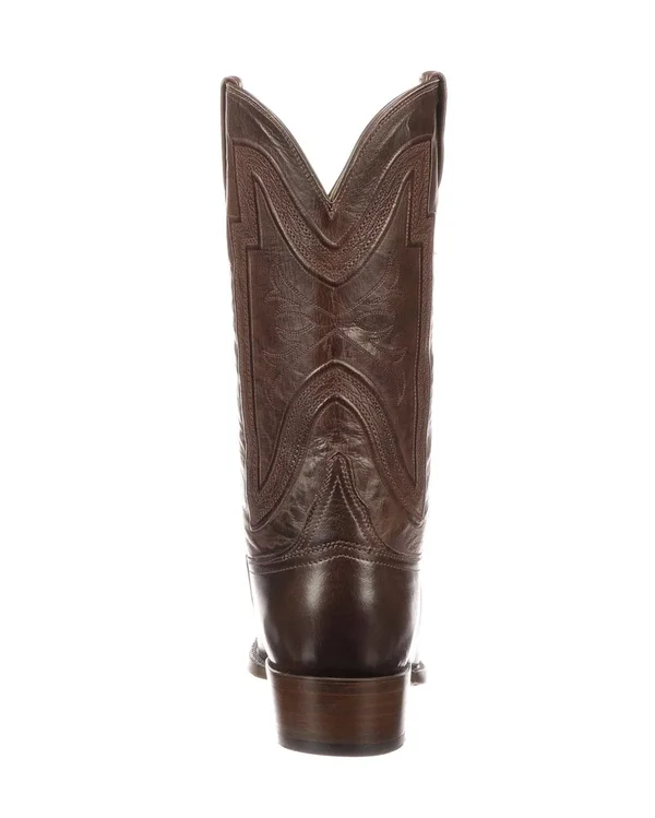Lucchese Collins GY1504.63 Mens Whiskey Burnished Baby Buffalo Boots 15 - D, Whiskey Burnished