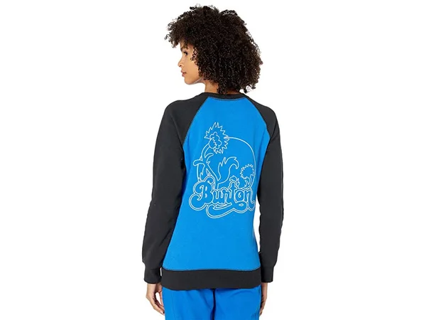 Burton Women's Keeler Crew Fleece - Lapis Blue, True Black, XL