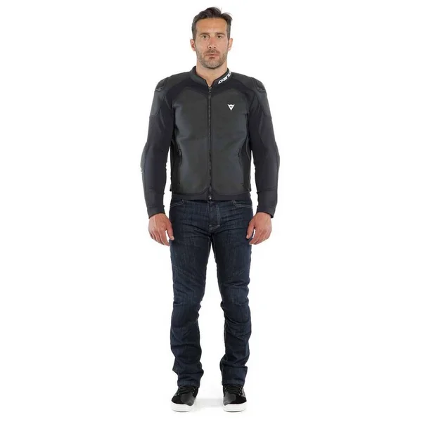 Dainese Intrepida, Leather Jacket Perforated - Matt-Black/Matt-Black/Matt-Black - 52