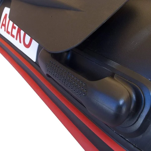 Aleko 10.5ft Inflatable Fishing Boat with Air FLOOR - Red and Black