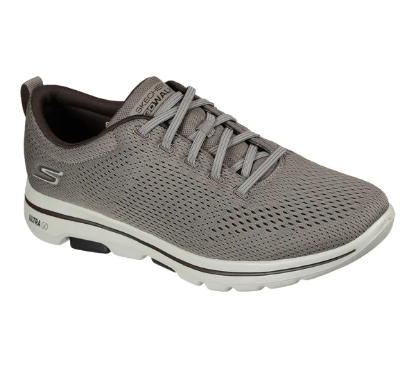 Skechers Men's GOwalk 5 - Warwick Walking Shoes, Khaki, 10.0