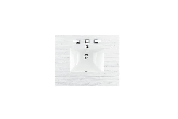 James Martin 080-S30-AF-SNK 30 inch Single Arctic Fall Solid Surface Top with Sink - 3 cm