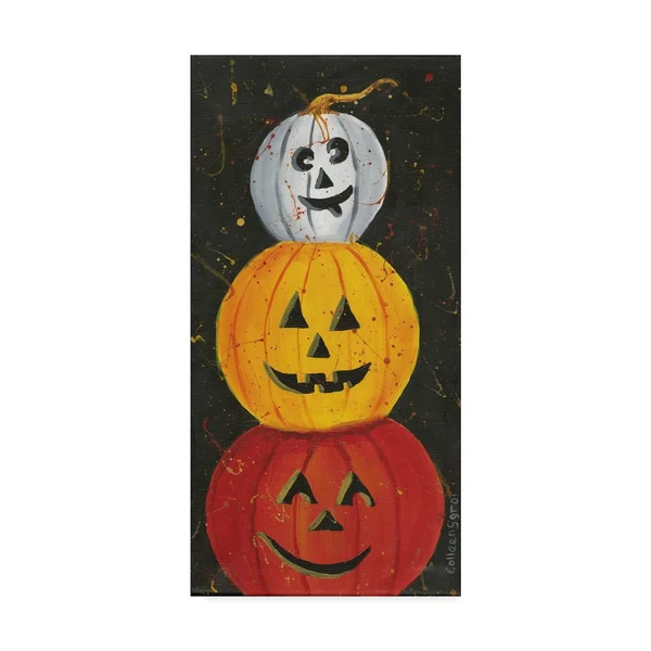 Trademark Fine Art Ali41846-C1224Gg Colleen Sgroi 'Pumpkins in Color'