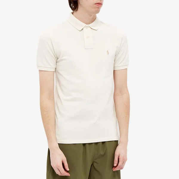 Polo Ralph Lauren Slim Fit Polo Antique Cream