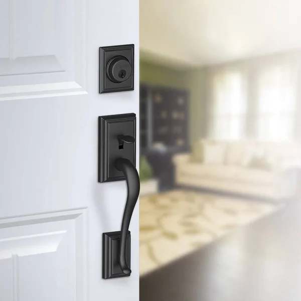 Schlage F58-ADD Addison Single Cylinder Exterior Entrance Handleset - Antique Pewter