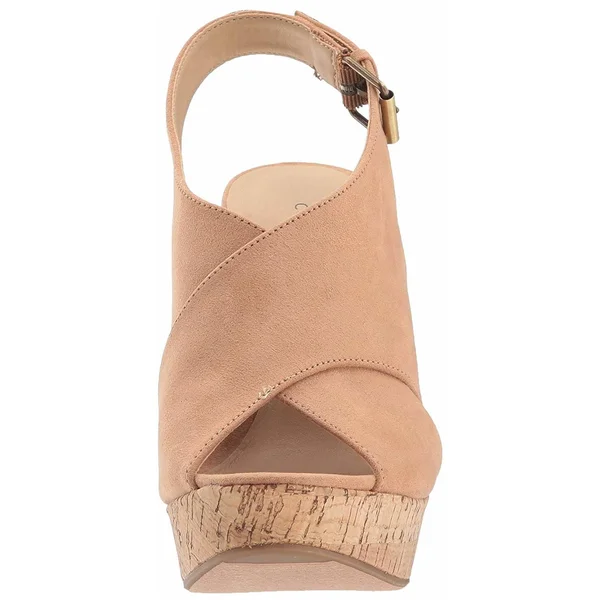 Chinese Laundry Myya Wedge Sandal - Women's - Camel Brown