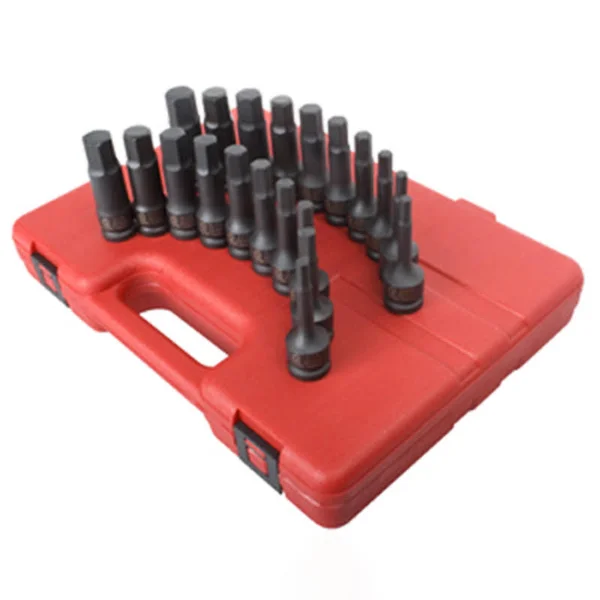 Sunex 2637 1/2-Inch Drive Metric and SAE Impact Hex Driver Master Set