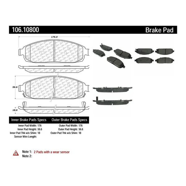 Centric 106.10800 - Disc Brake Pad