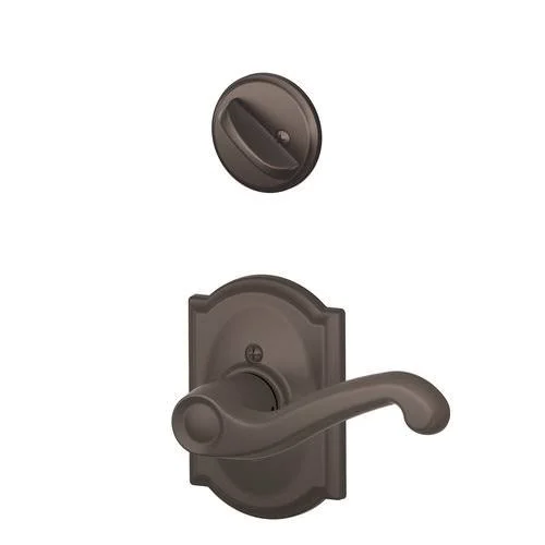 Schlage F59Fla605Camlh LH Flair Lever Camelot Rose Interior ACT