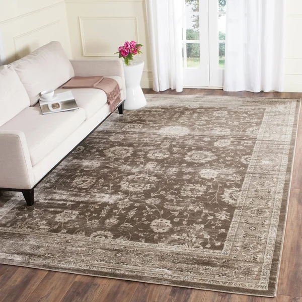 Safavieh Vintage Brown & Ivory 3& x 5& Rug