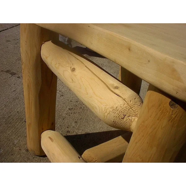 Furniture Barn USA White Cedar Log Rustic Porch Swing - 5 Foot