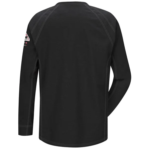 Bulwark FR IQ Long Sleeve T-Shirt - Large, Blue
