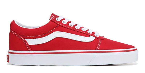 Vans Mens Ward Sneakers - Red - Size 11.5M