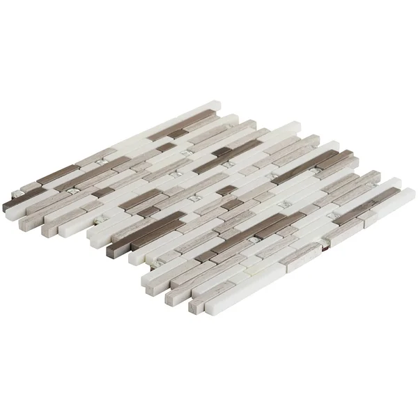 Fable Random Sized Marble Mosaic Tile in The Woodsman Ivy Hill Tile