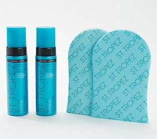 St. Tropez Self-Tan Express Bronzing Mousse Duowith Mitts