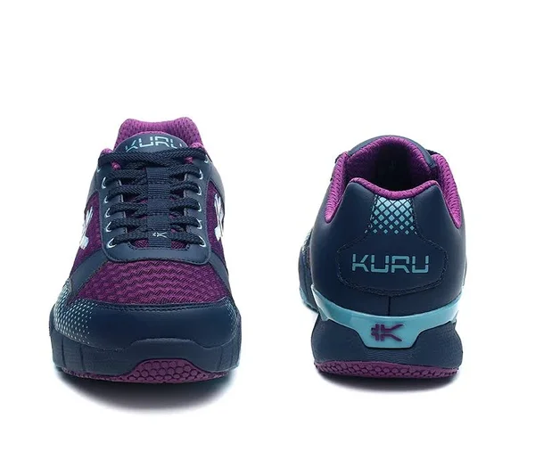Kuru Footwear Women's Quantum Shoes in ElectricGrape/MidnightBlue Size 10.5, Mesh - Best Shoes for Plantar Fasciitis Heel Pain