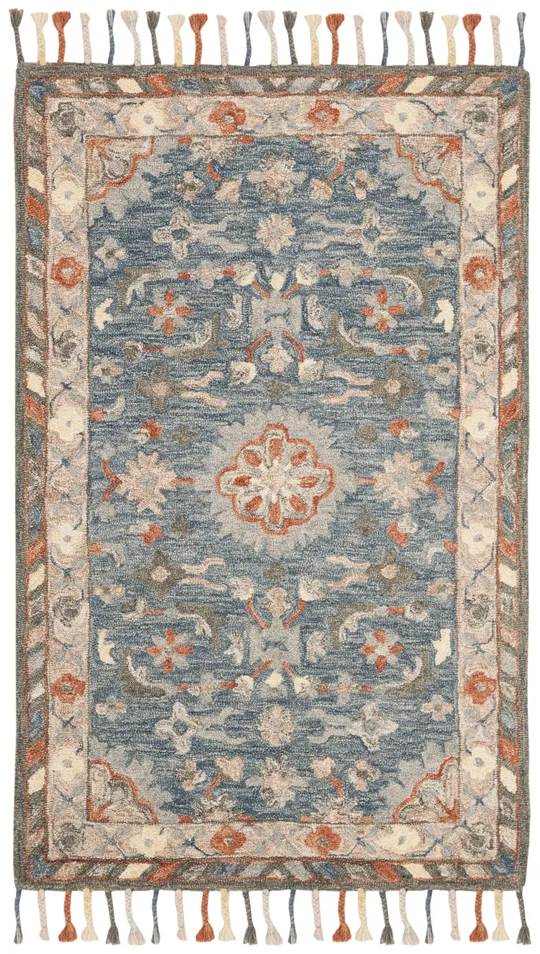 Safavieh Aspen APN123A 2&3x22 x 7&0x22 Runner Blue - Rust Area Rug