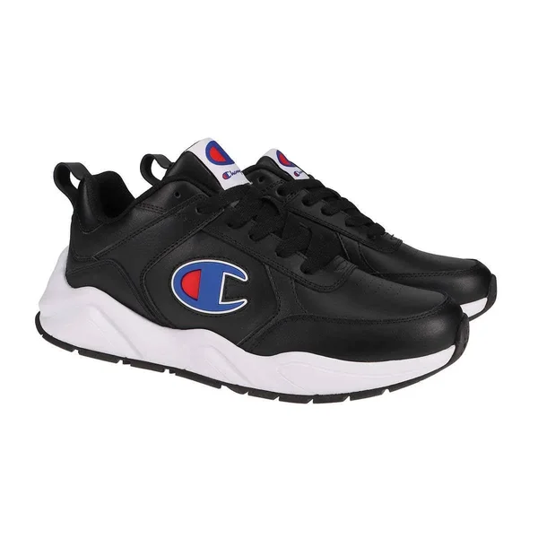 Champion Men's Shoes 93Eighteen Classic Lace Up Casual Running Walking Sneaker - Black or White (Black, 12)