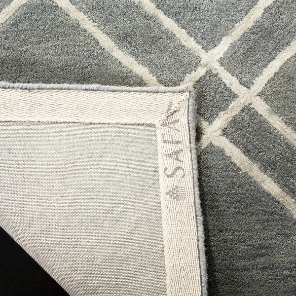 Safavieh Himalaya 901 Area Rug - Ivory, Dark Grey, 6& x 6& Round
